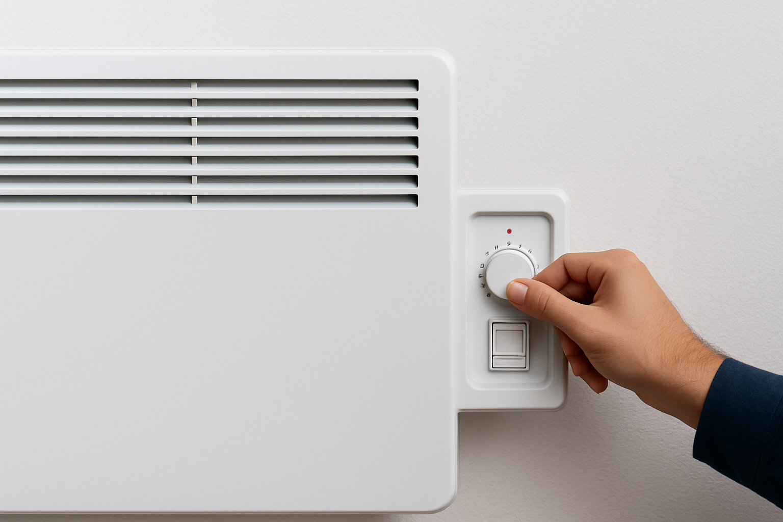 Installation de radiateur électrique mural dans une maison à Mortain-Bocage, service proposé par Élec & Confort.