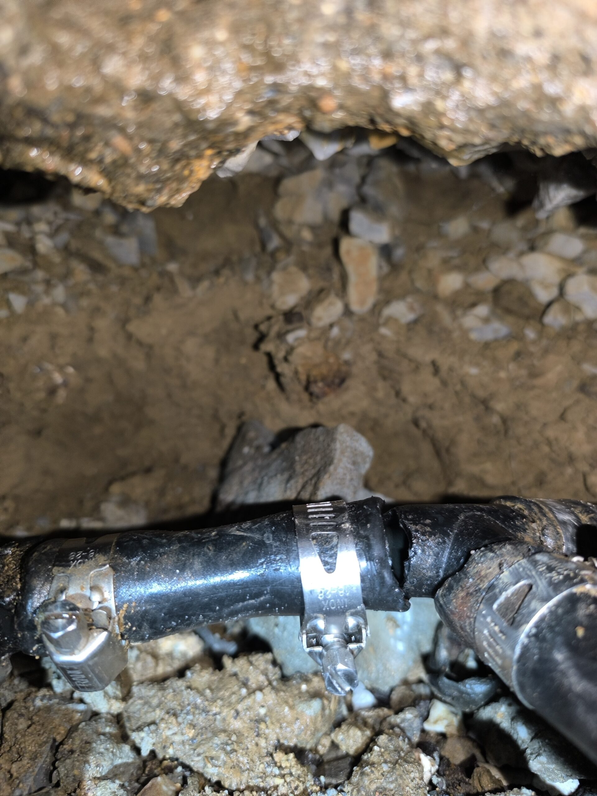 Réparation d'une fuite sur réseau