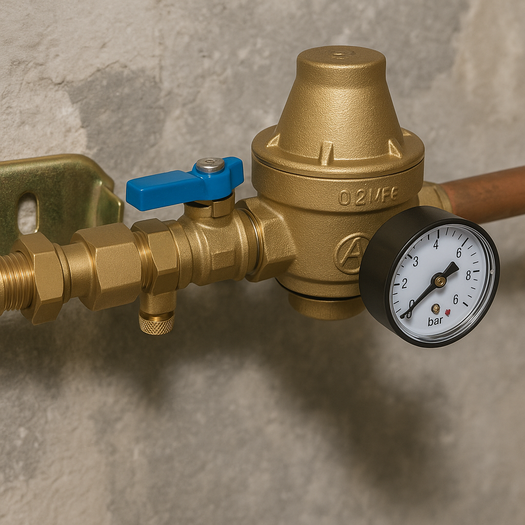 Pose de vannes et réducteur de pression