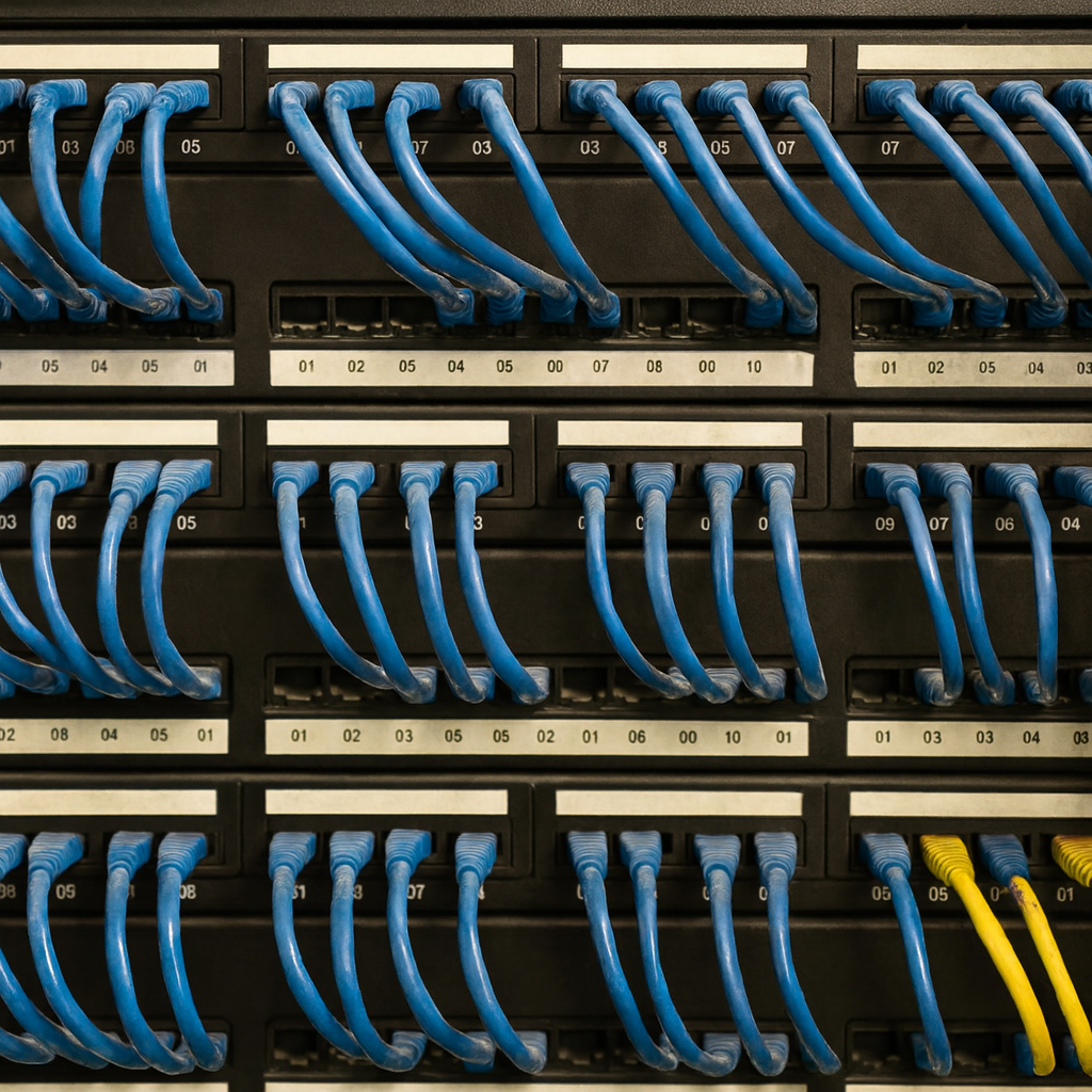 Baie de brassage RJ45 avec repérage