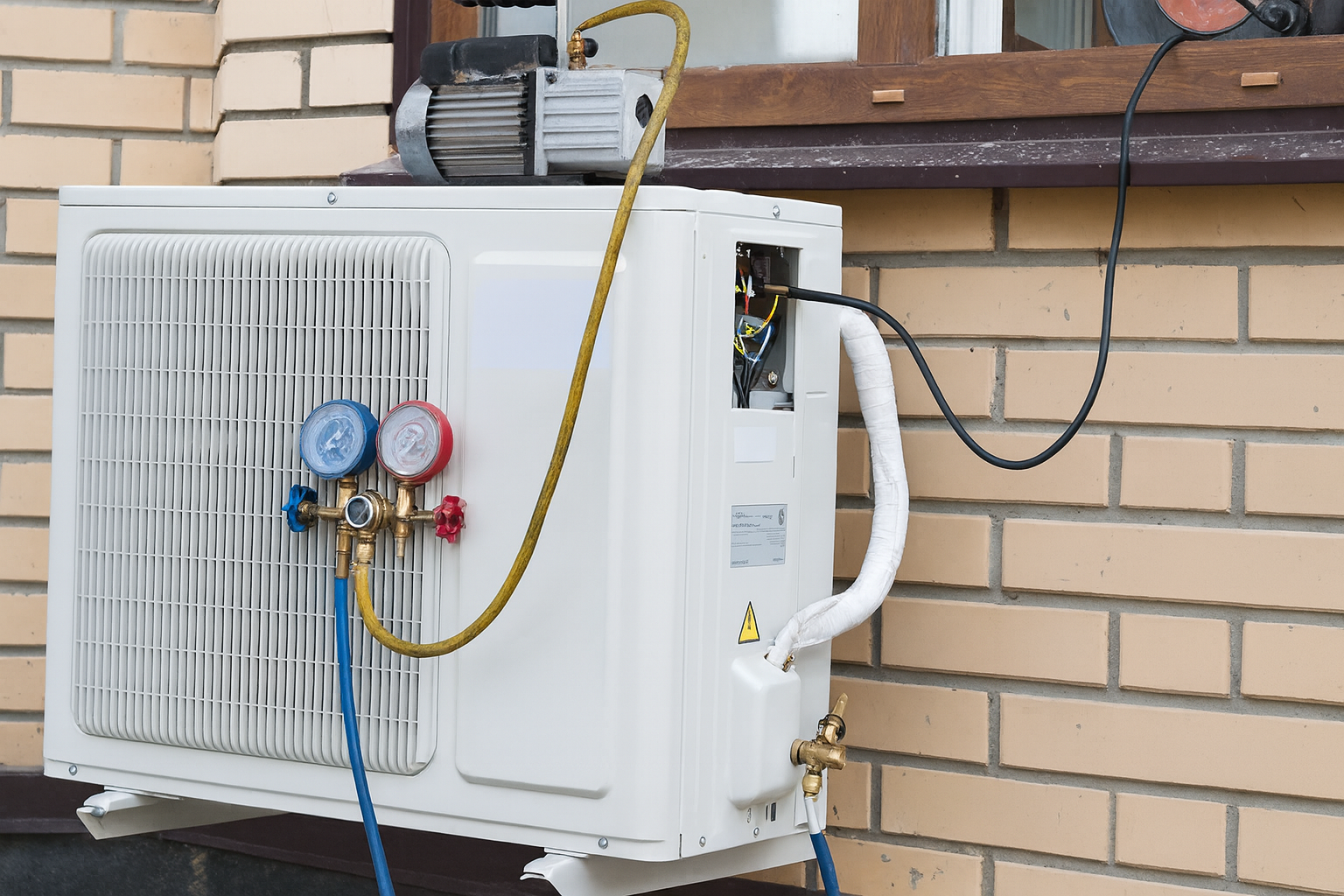 Installation d'une pompe à chaleur air/eau